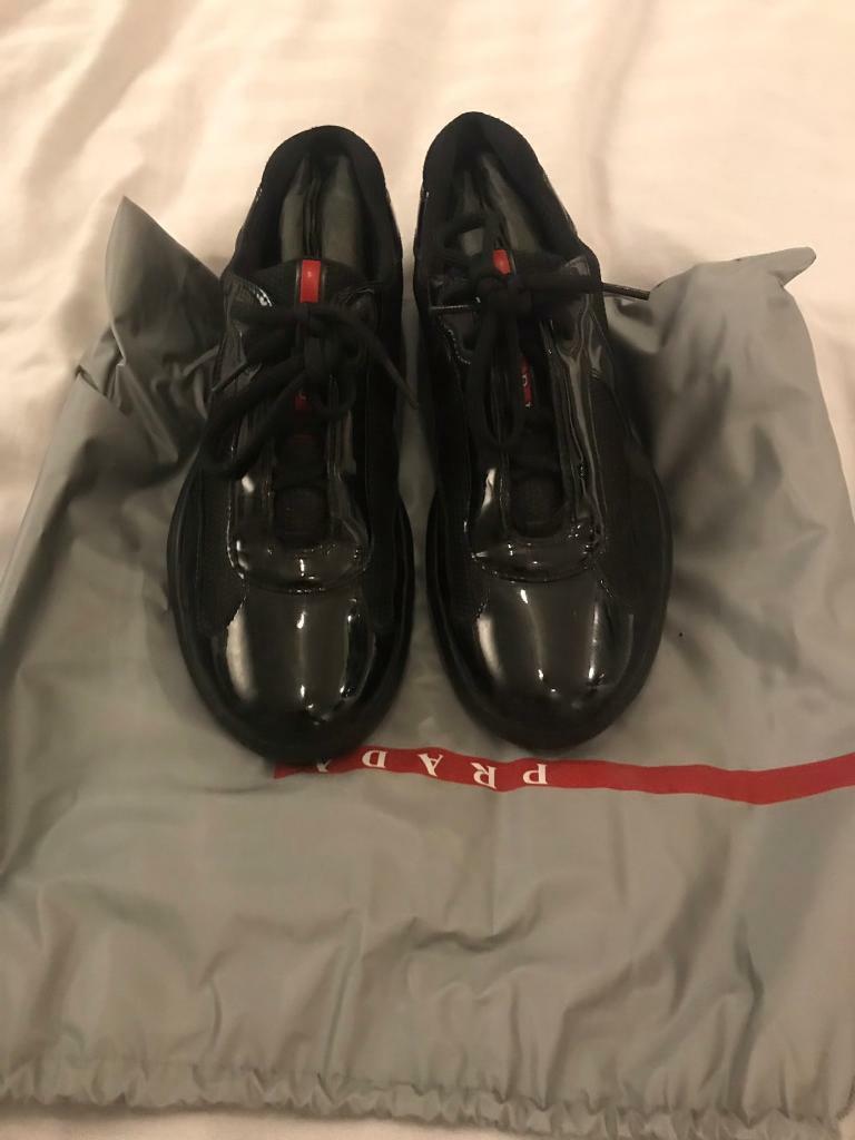 prada americas cup black patent